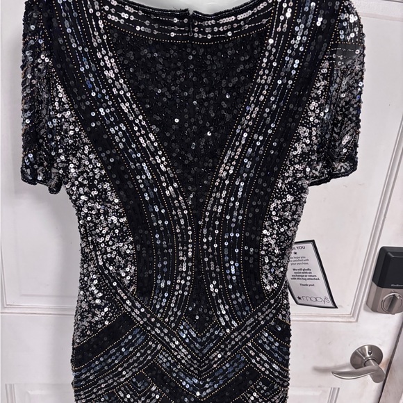 Macys 28th & Park Black Sequined Sheer Top New with all tags - Picture 7 of 12